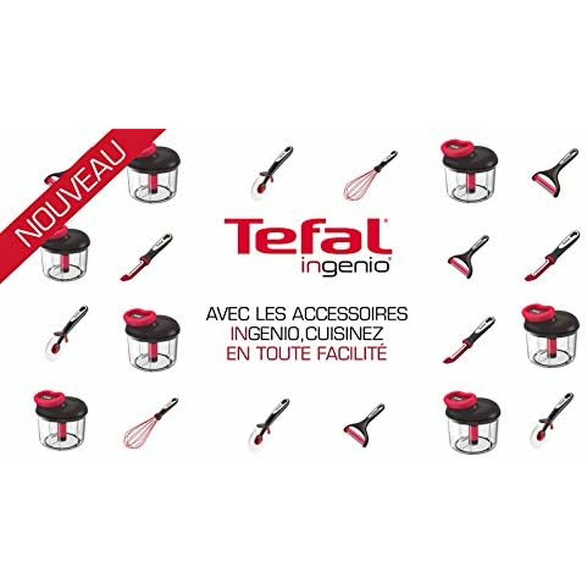 Abrelatas Tefal K2070514 Negro Metal Acero Inoxidable Acero