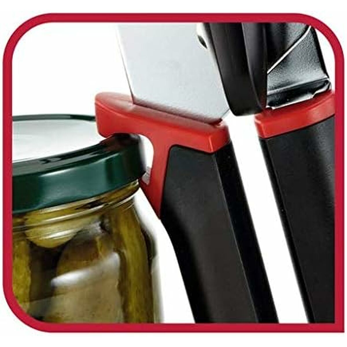 Abrelatas Tefal K2070514 Negro Metal Acero Inoxidable Acero