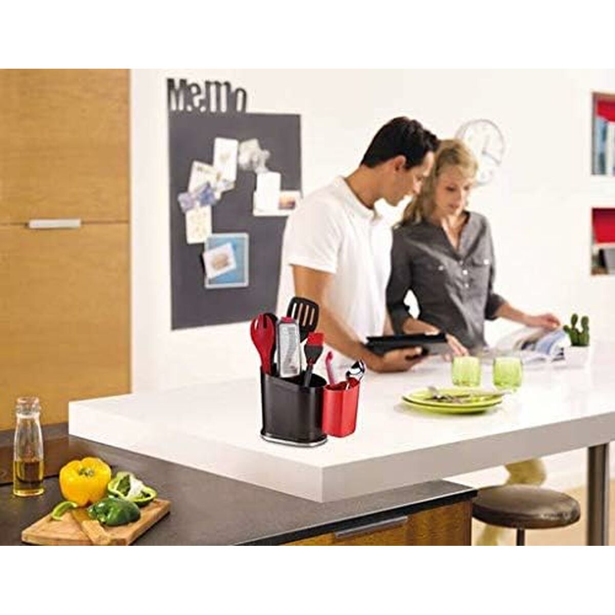 Abrelatas Tefal K2070514 Negro Metal Acero Inoxidable Acero