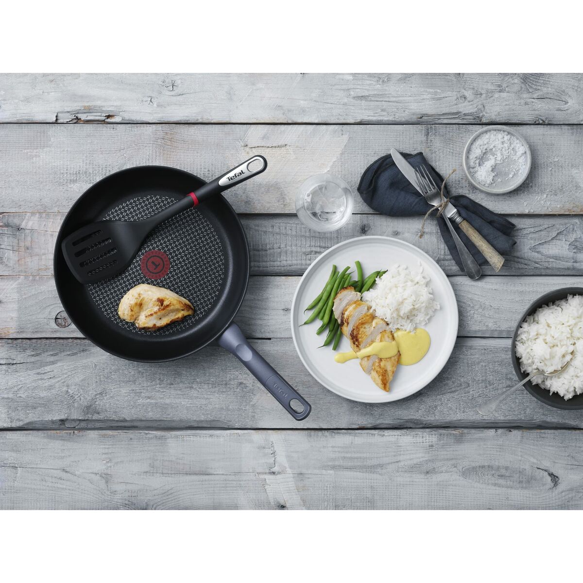 Espátula de Cocina Tefal K2060814 Negro Metal Plástico 1 Pieza