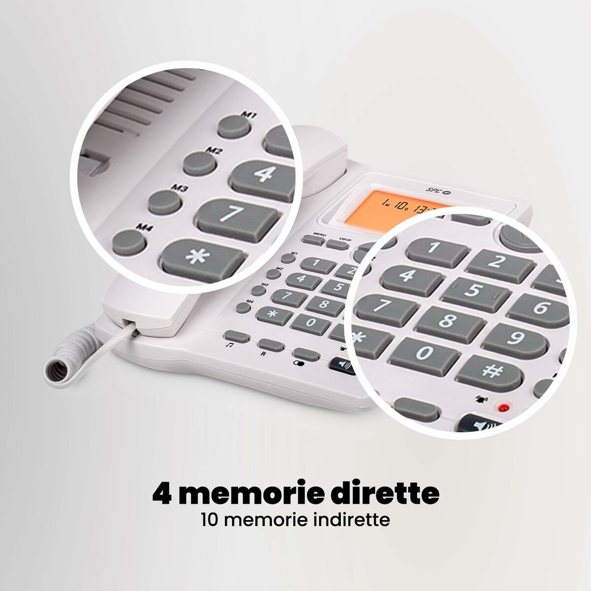 Teléfono Fijo SPC Internet 3612B Blanco