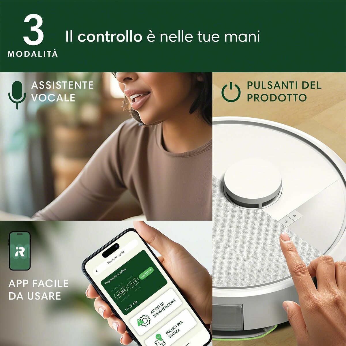 Robot Aspirador Roomba 105 COMBO WHITE