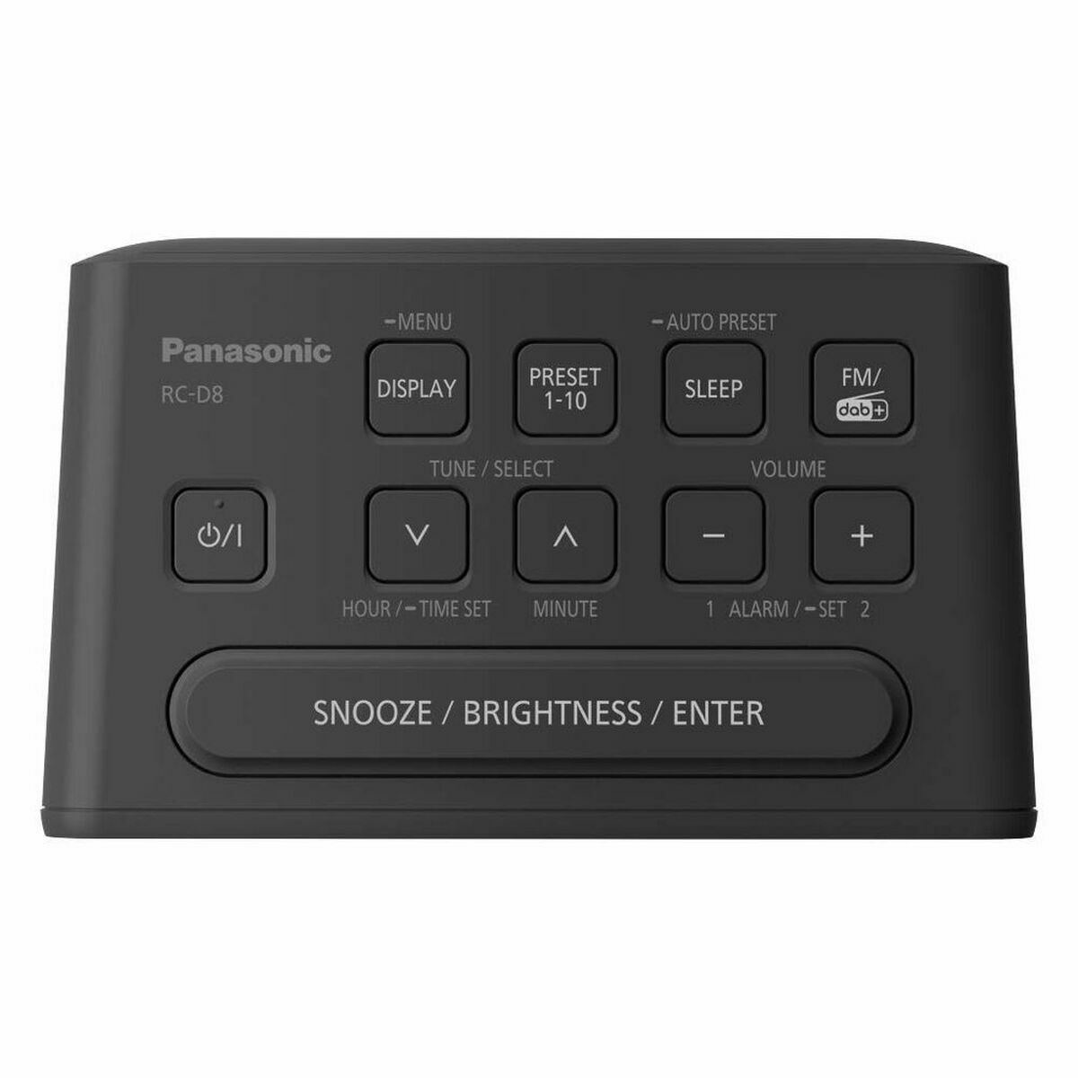 Radio Despertador Panasonic RC-D8EG-K Negro