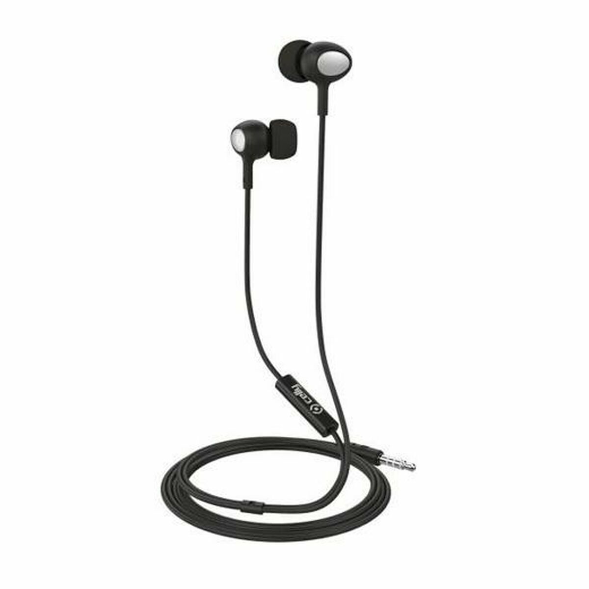 Auriculares con Micrófono Celly UP500BK Negro