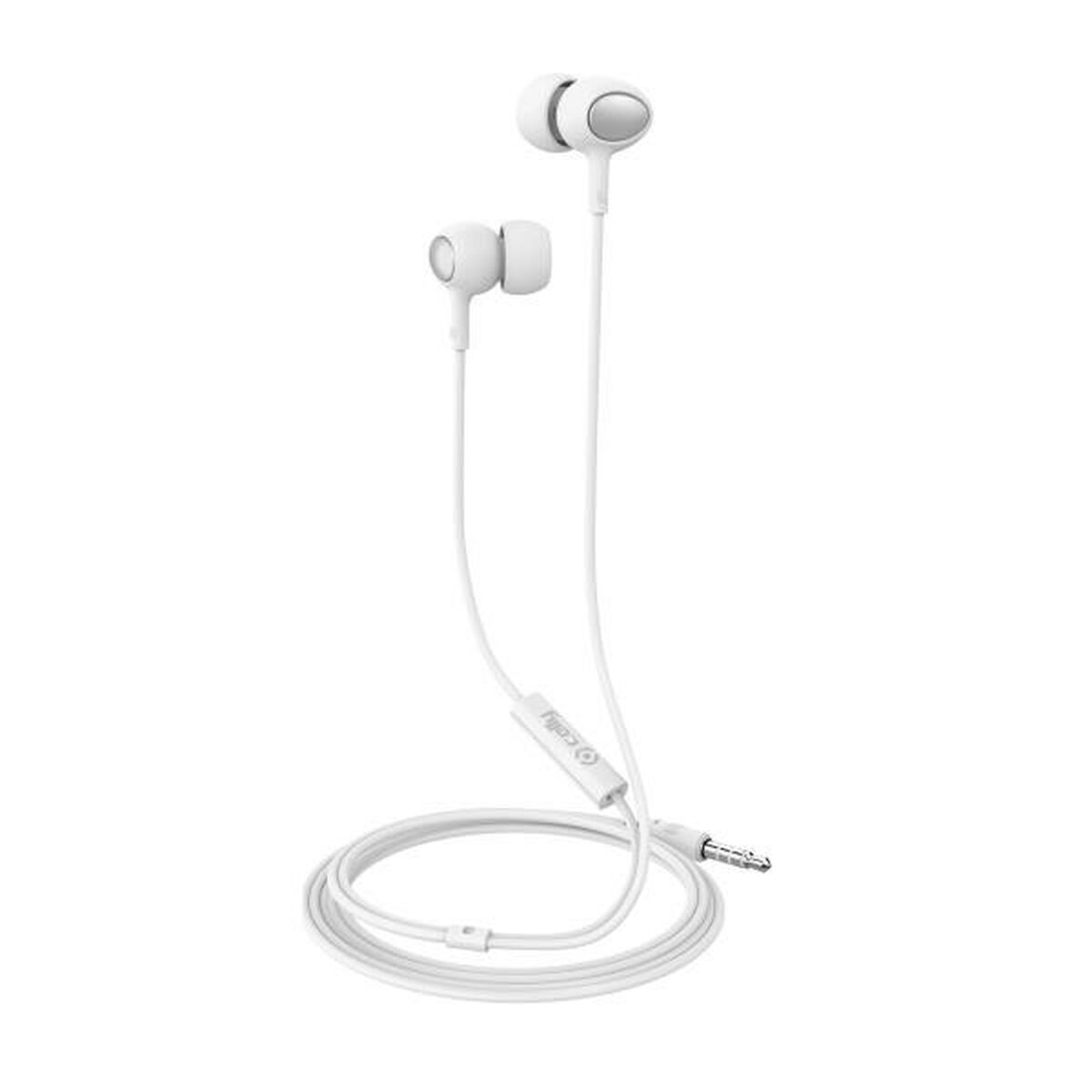 Auriculares con Micrófono Celly UP500WH Blanco