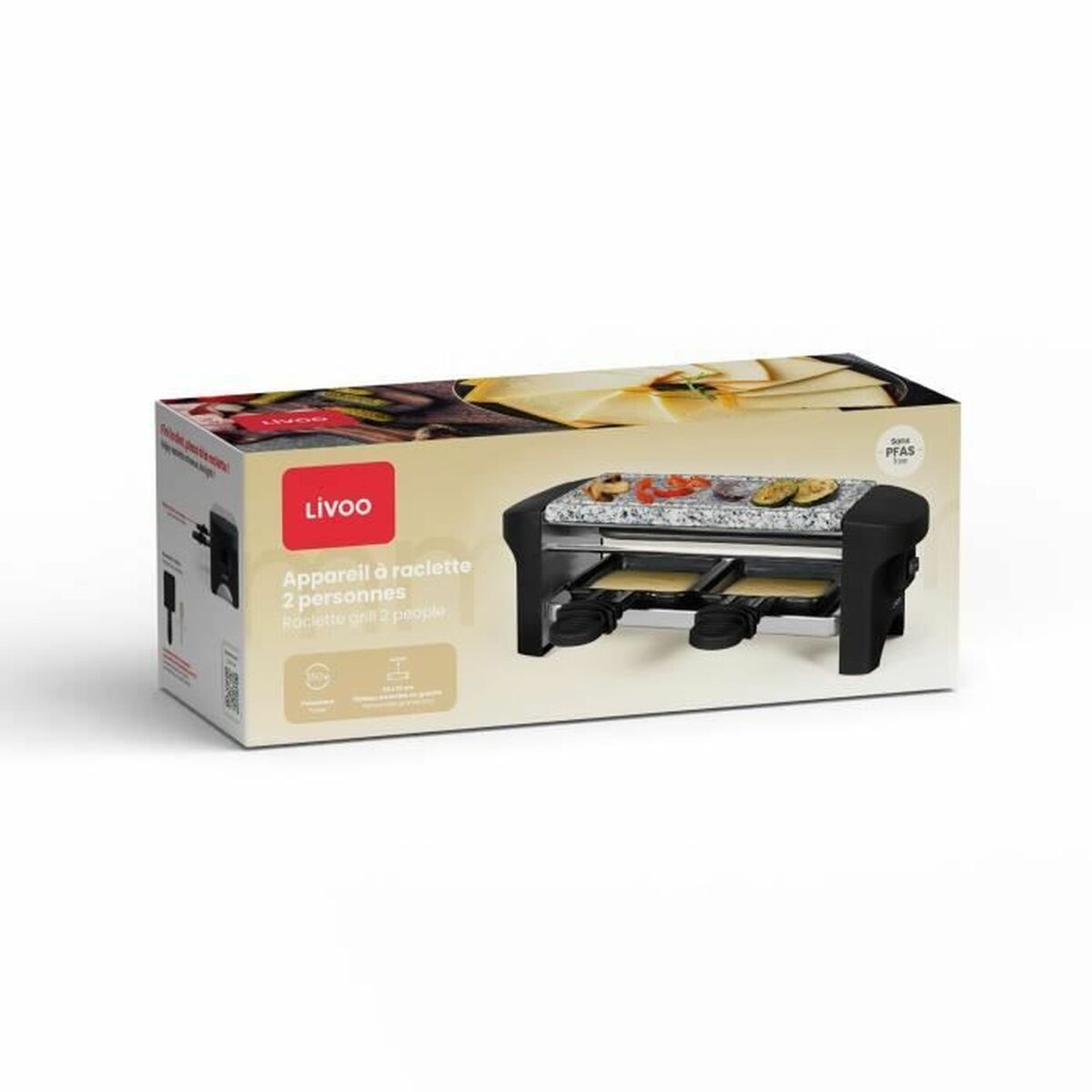 Raclette Livoo DOC156N Negro Gris 350 W