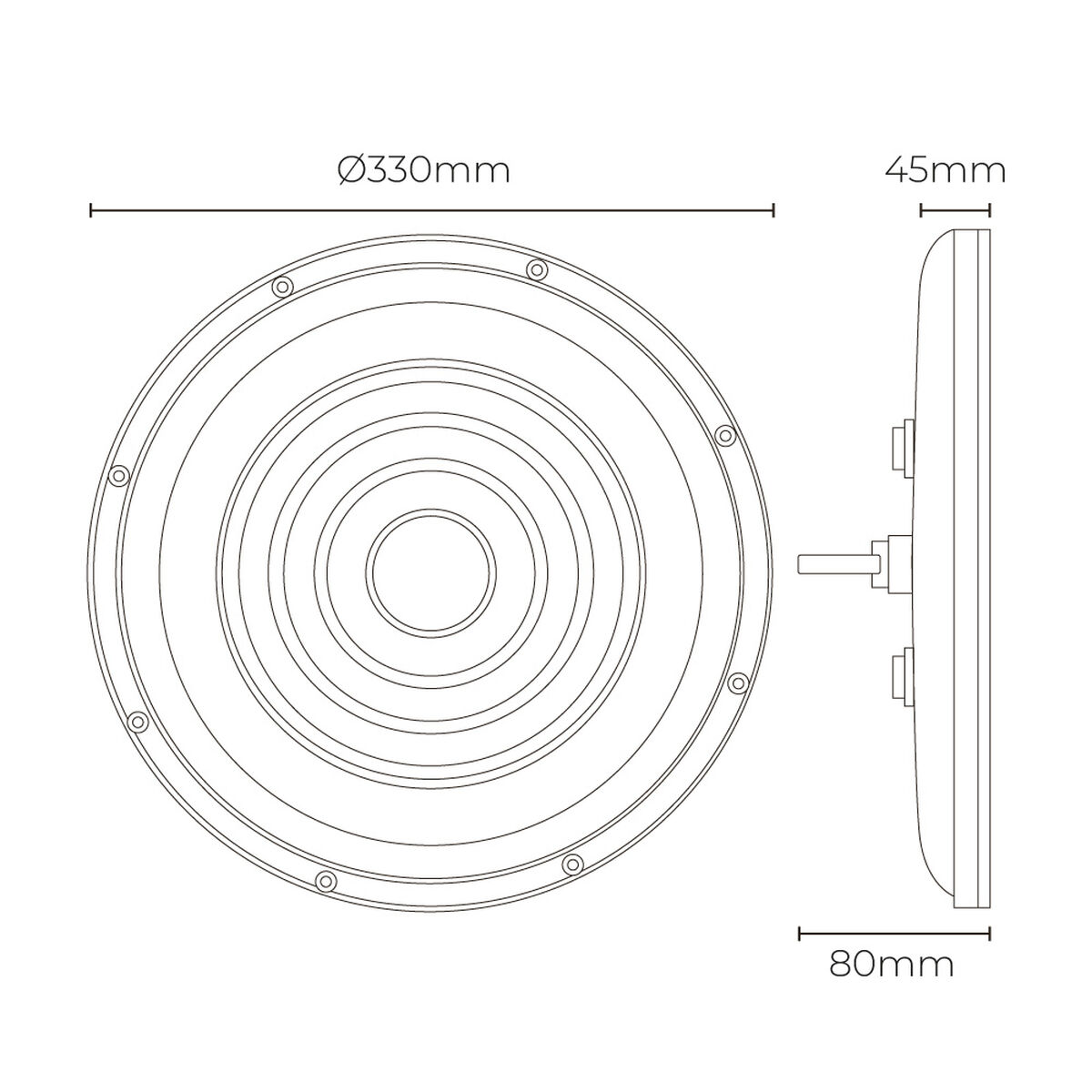Campana LED industrial EDM 31809 200 W 6500 K 17600 lm