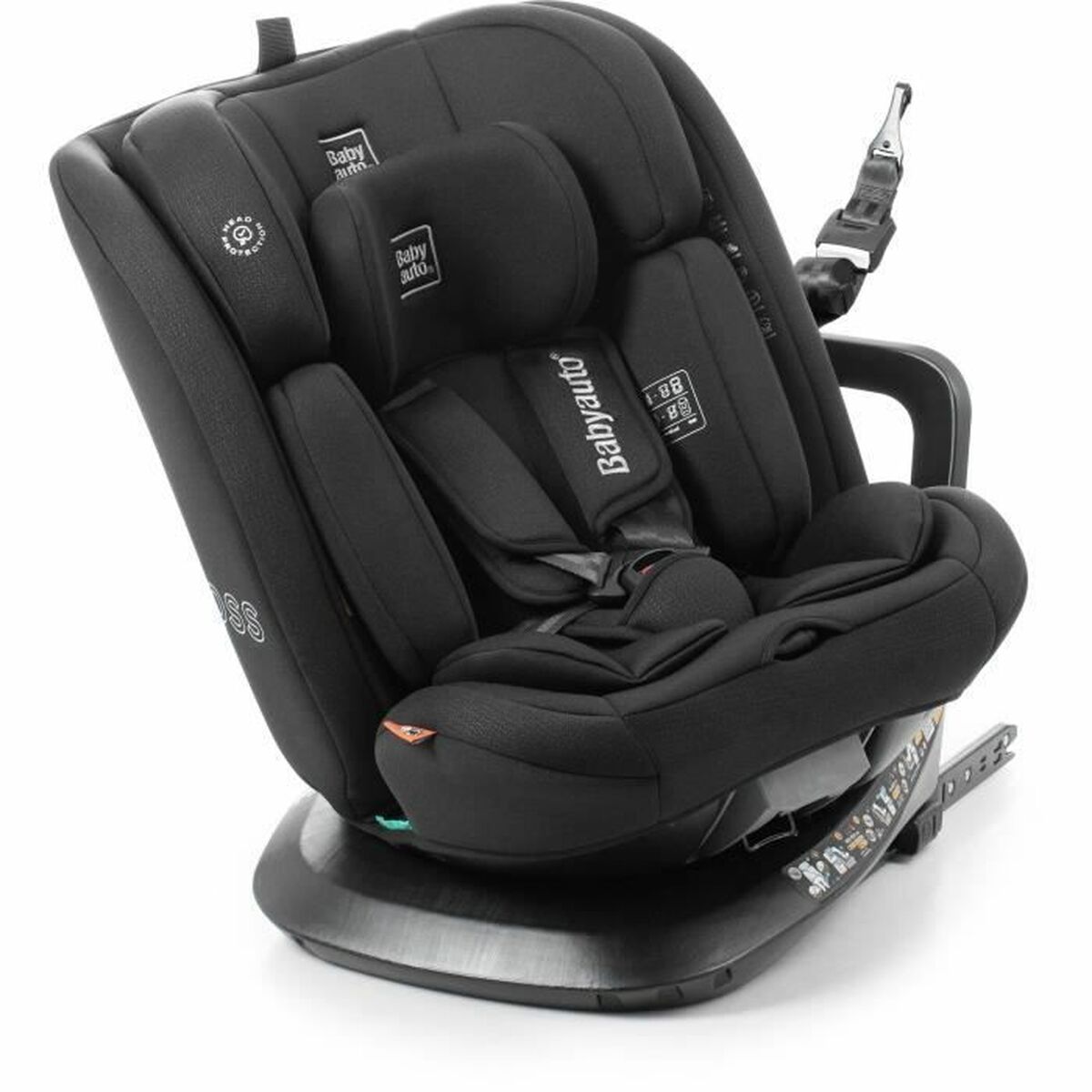Silla para el Coche Babyauto ACROSS Negro 0 (de 0 a 10 kilos) I (9 - 18 kg) II (15-25 kg) III (22 - 36 kg) Infantil ECE R129/04