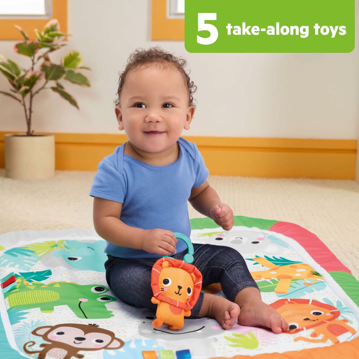 Alfombra de juego Bright Starts Jungla Multicolor