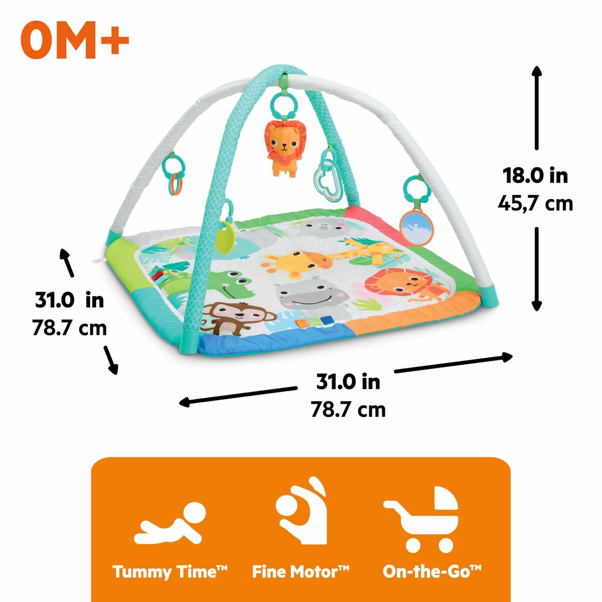 Alfombra de juego Bright Starts Jungla Multicolor