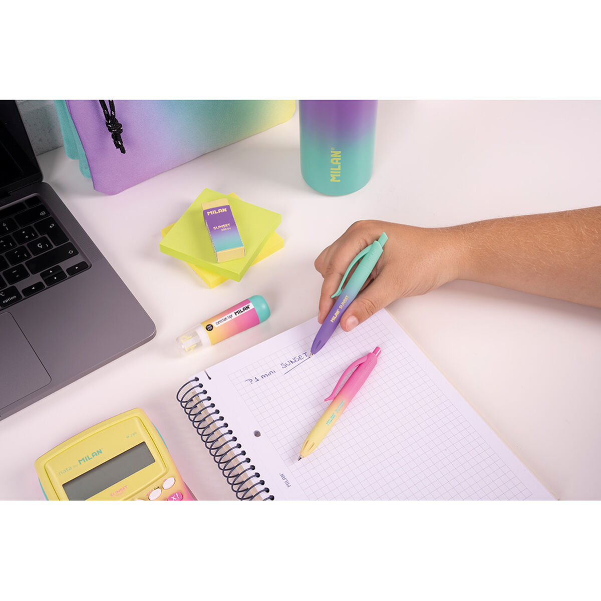 Set de Bolígrafos Milan Multicolor 1 mm (24 Piezas) (24 Unidades)