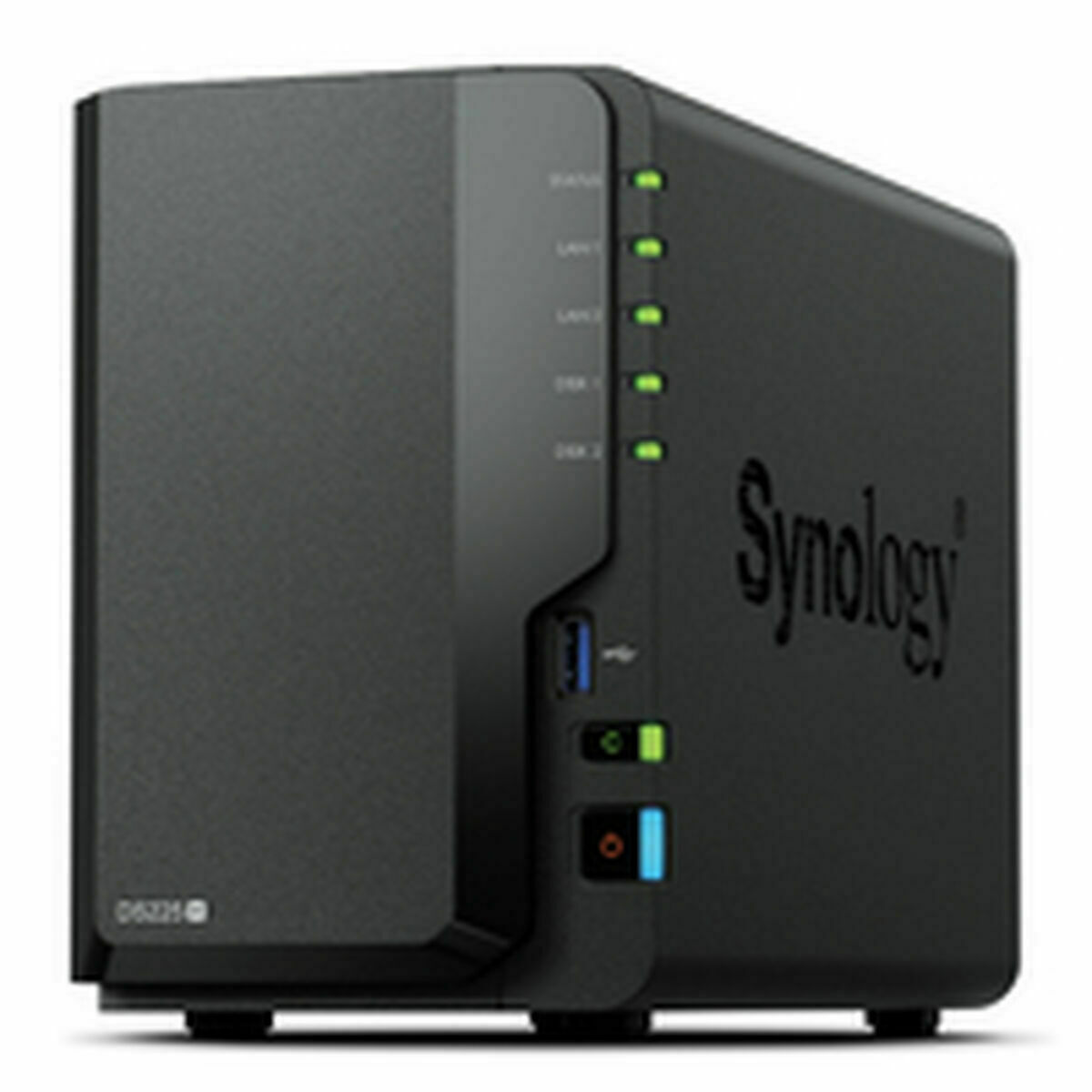 Almacenamiento en Red NAS Synology DS225+ Negro Intel Celeron J4125