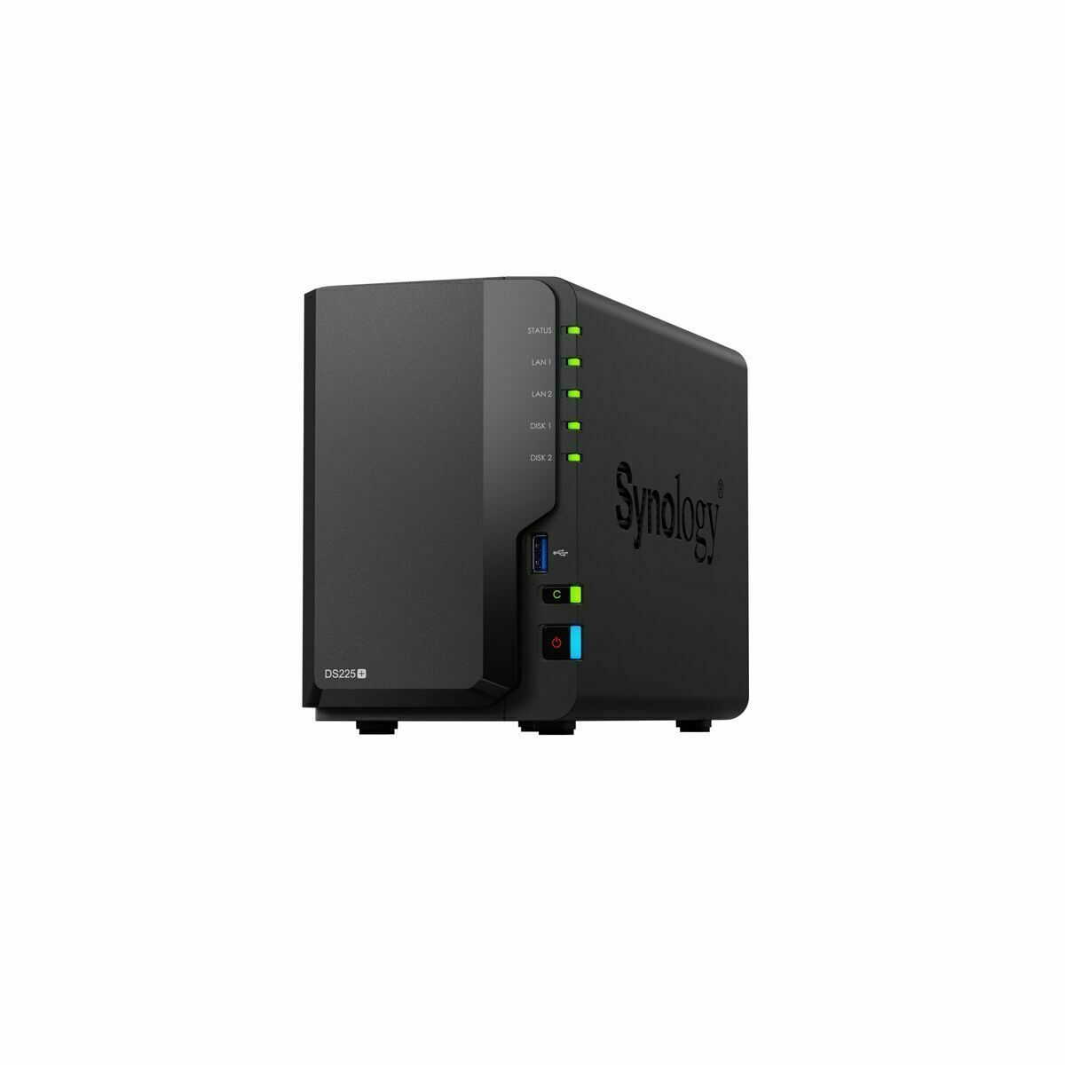 Almacenamiento en Red NAS Synology DS225+ Negro Intel Celeron J4125