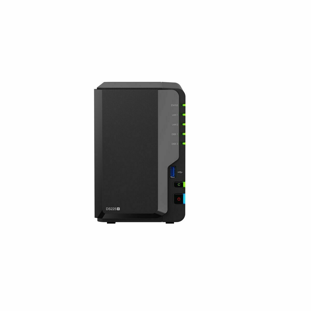 Almacenamiento en Red NAS Synology DS225+ Negro Intel Celeron J4125