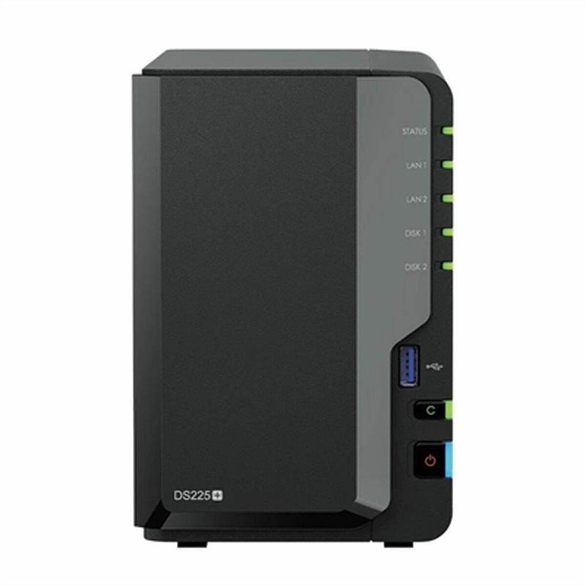Almacenamiento en Red NAS Synology DS225+ Negro Intel Celeron J4125