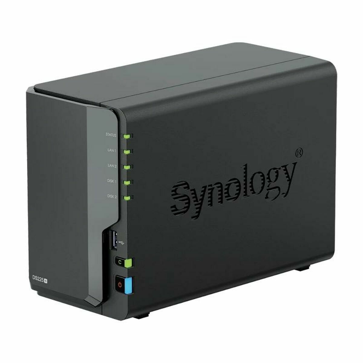 Almacenamiento en Red NAS Synology DS225+ Negro Intel Celeron J4125