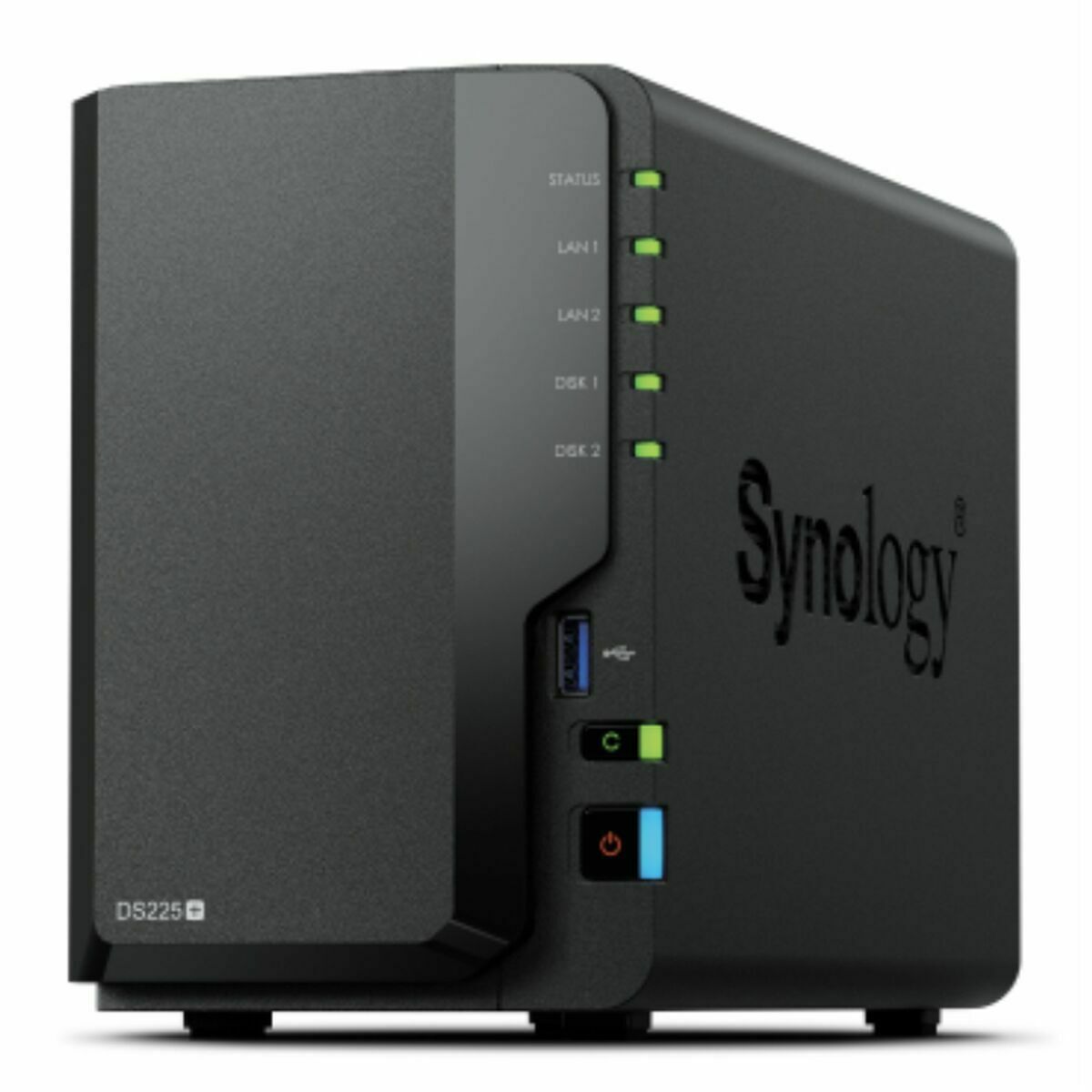 Almacenamiento en Red NAS Synology DS225+ Negro Intel Celeron J4125