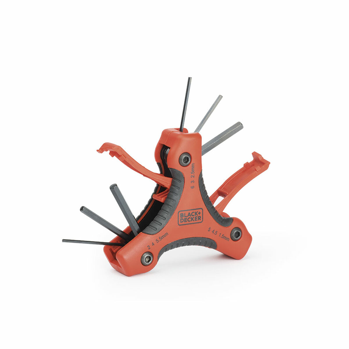 Llaves hexagonales plegables Black & Decker bdht0-71628 1,5-2-2,5-3-4-4,5-5-5,5-6 mm