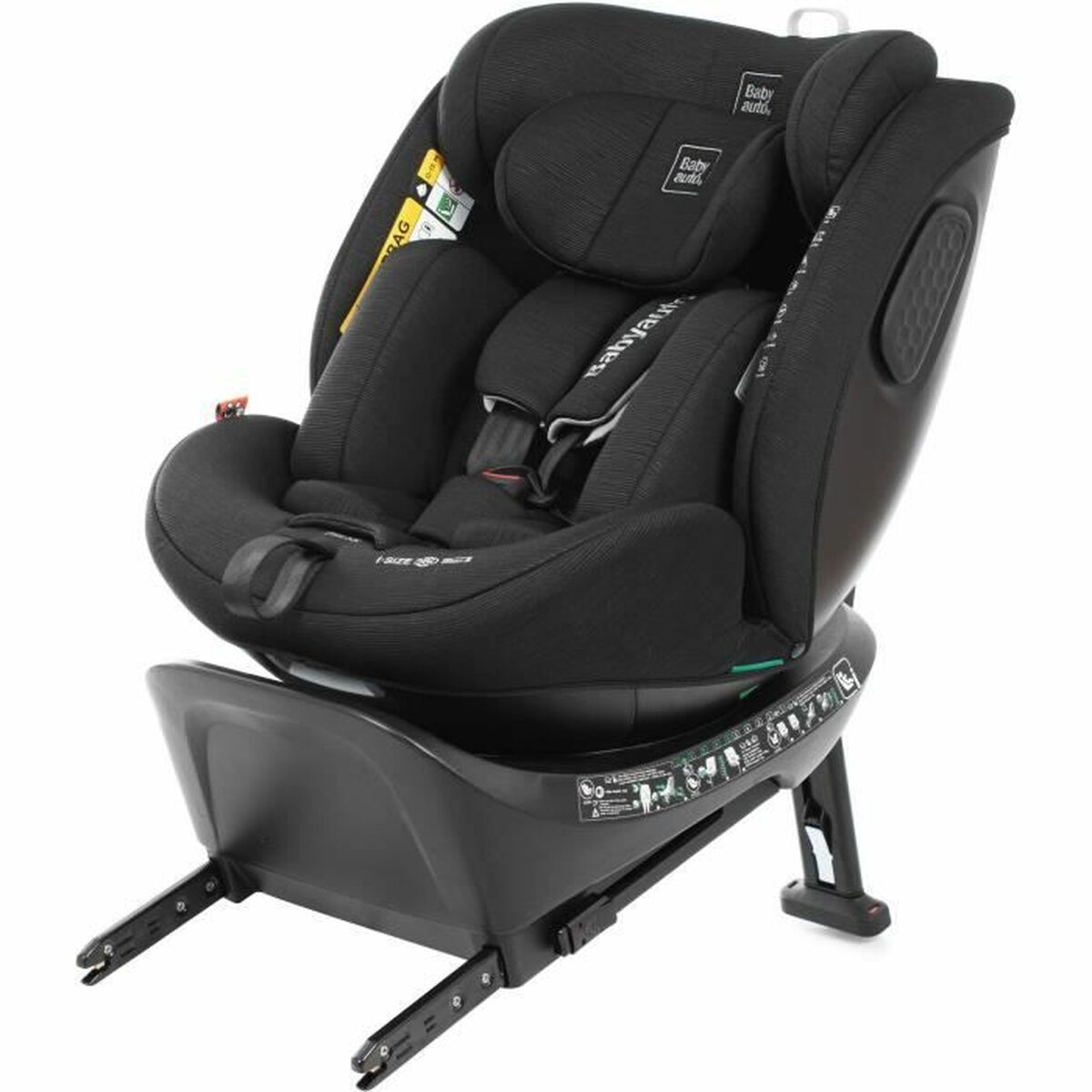 Silla para el Coche Babyauto CORE Negro 0 (de 0 a 10 kilos) I (9 - 18 kg) II (15-25 kg) III (22 - 36 kg) Infantil ECE R129/04