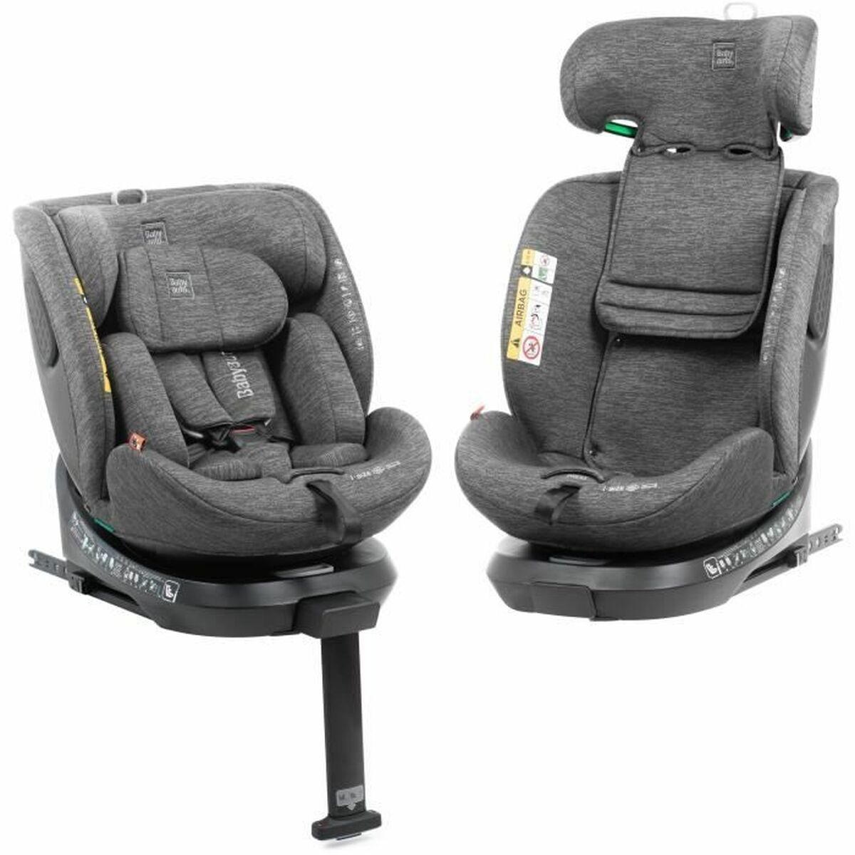 Silla para el Coche Babyauto CORE Gris 0 (de 0 a 10 kilos) I (9 - 18 kg) II (15-25 kg) III (22 - 36 kg) Infantil ECE R129/04