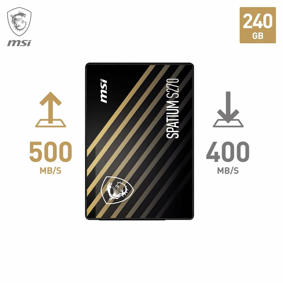 Disco Duro MSI SPATIUM S270 240 GB SSD