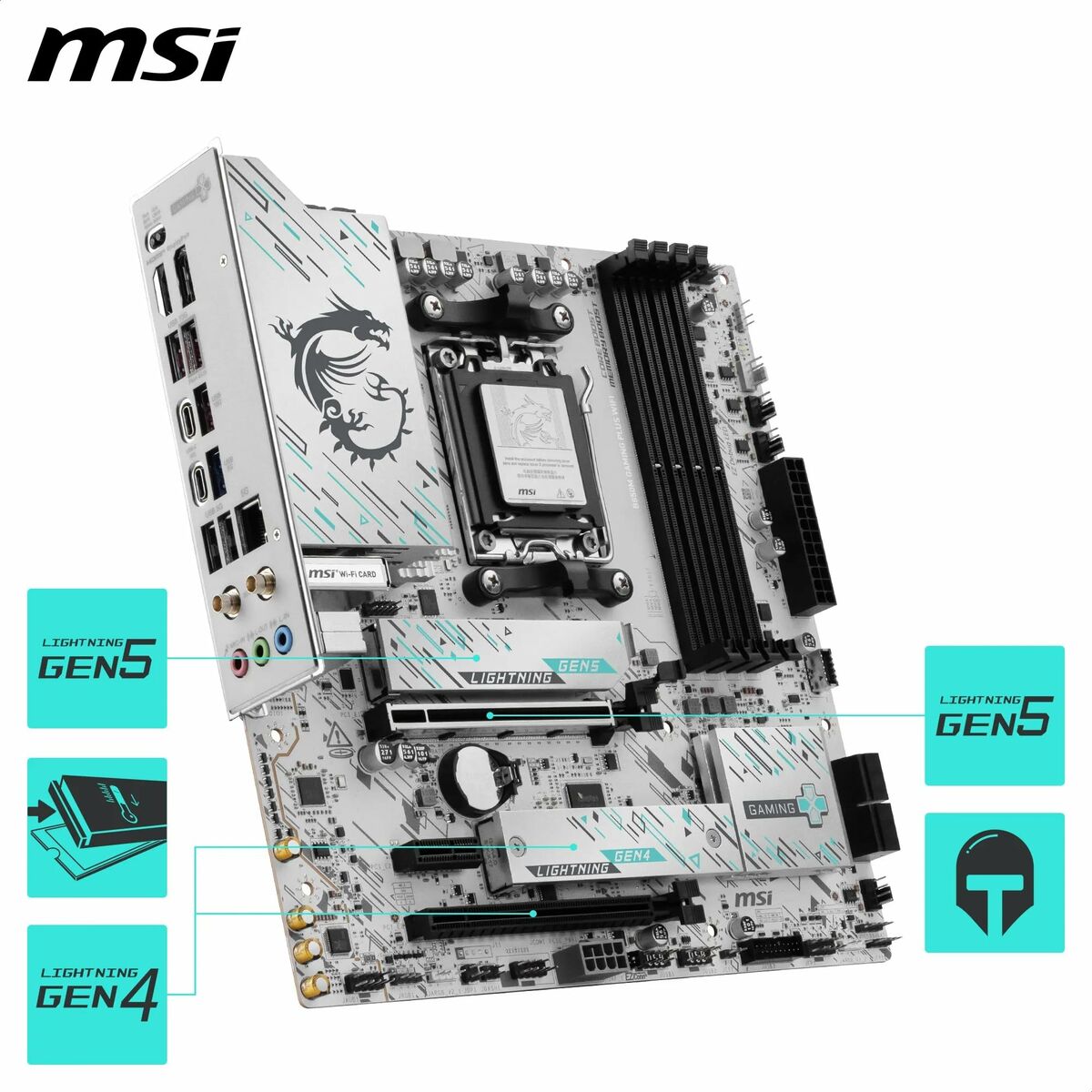 Placa Base MSI 911-7E66-001 B850 AMD AM5