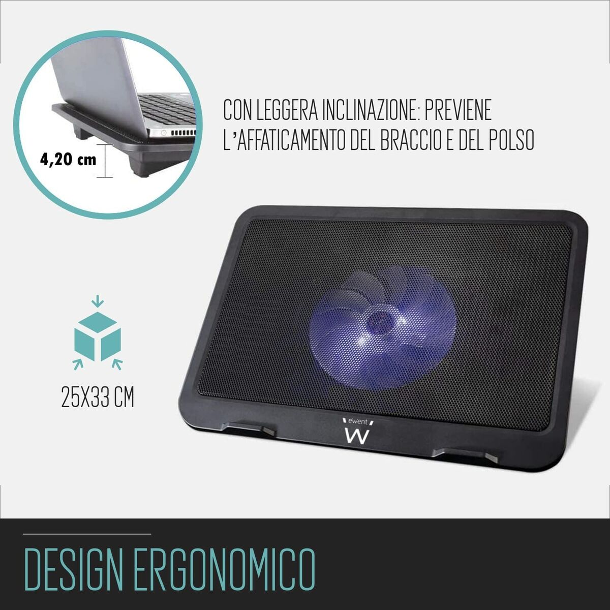 Base de Refrigeración para Portátil Ewent EW1250