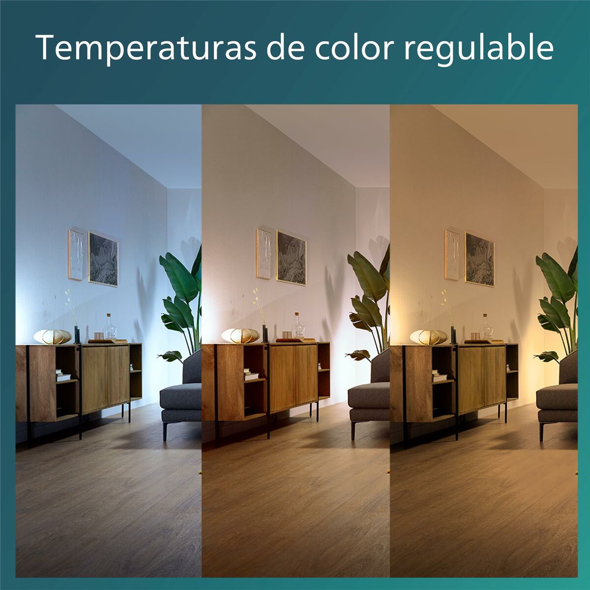 Ventilador de Techo con Luz Philips Atlas Blanco Negro (4000 K) (2700 K)