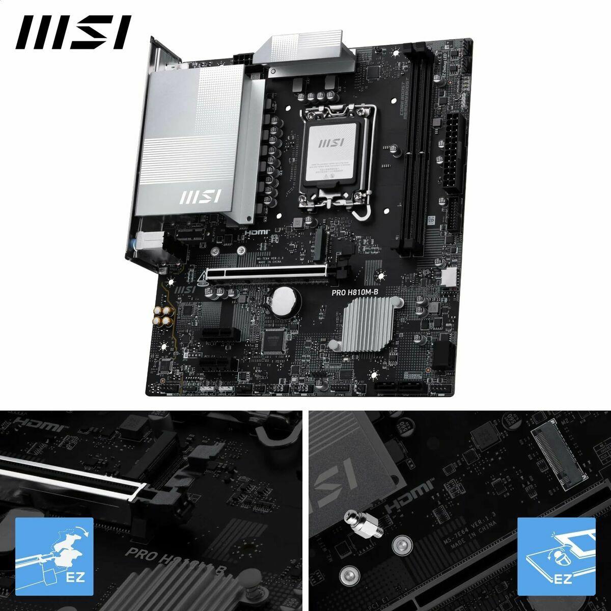Placa Base MSI PRO H810M-B LGA 1851
