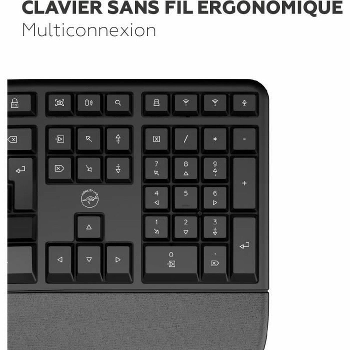 Teclado Mobility Lab Azerty Francés Negro
