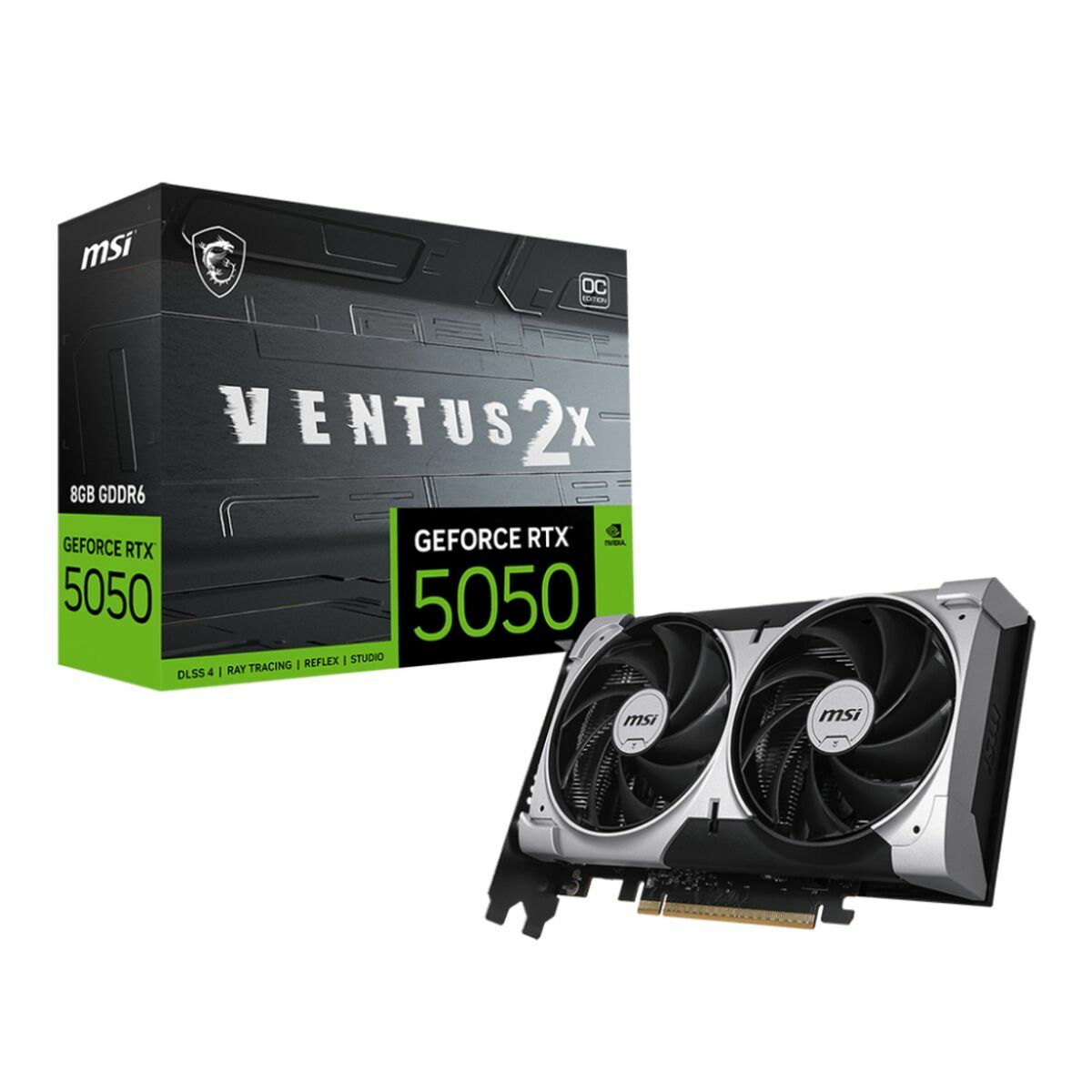 Tarjeta Gráfica MSI VENTUS 2X OC 8 GB GDDR6