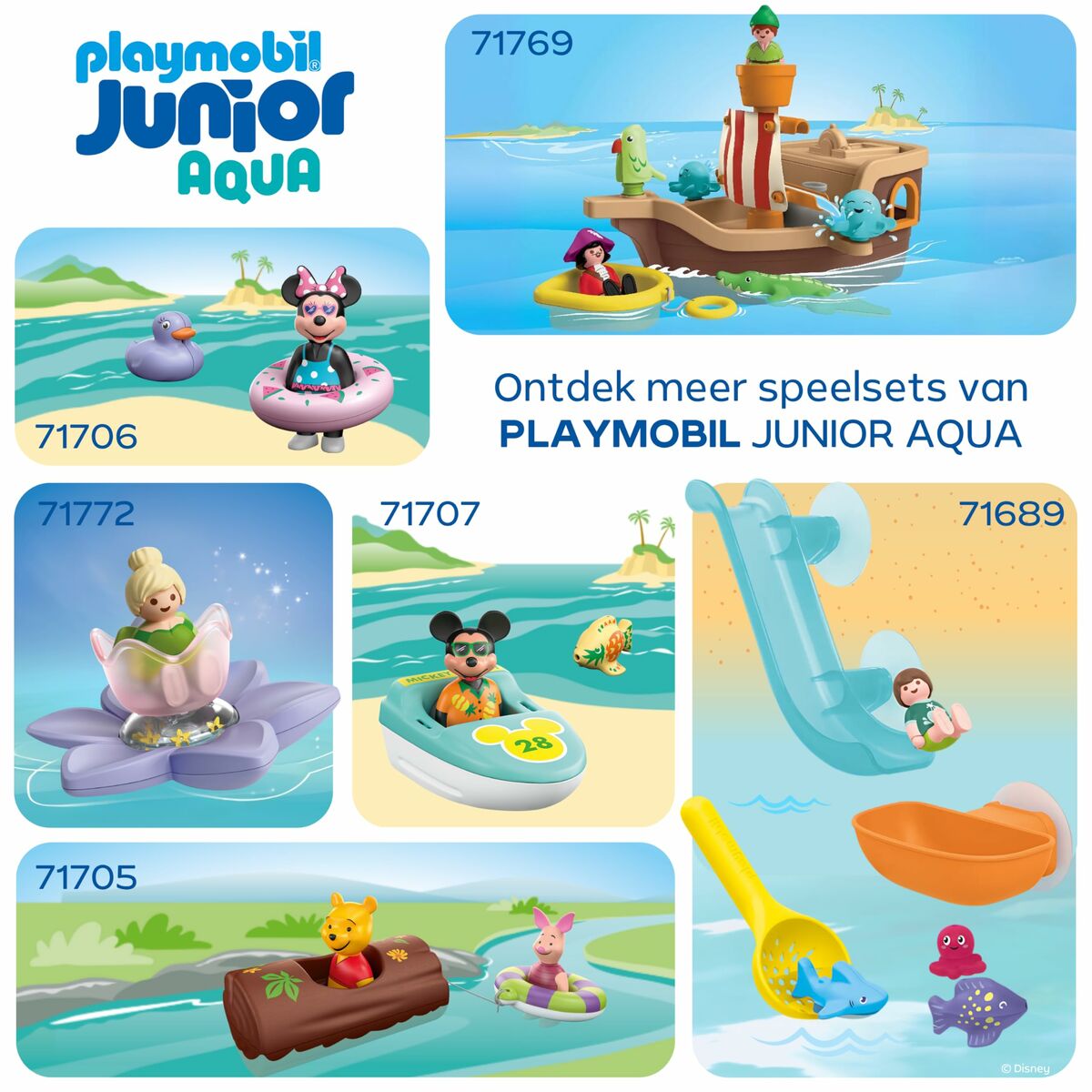 Playset Playmobil Junior Water 71775 8 Piezas