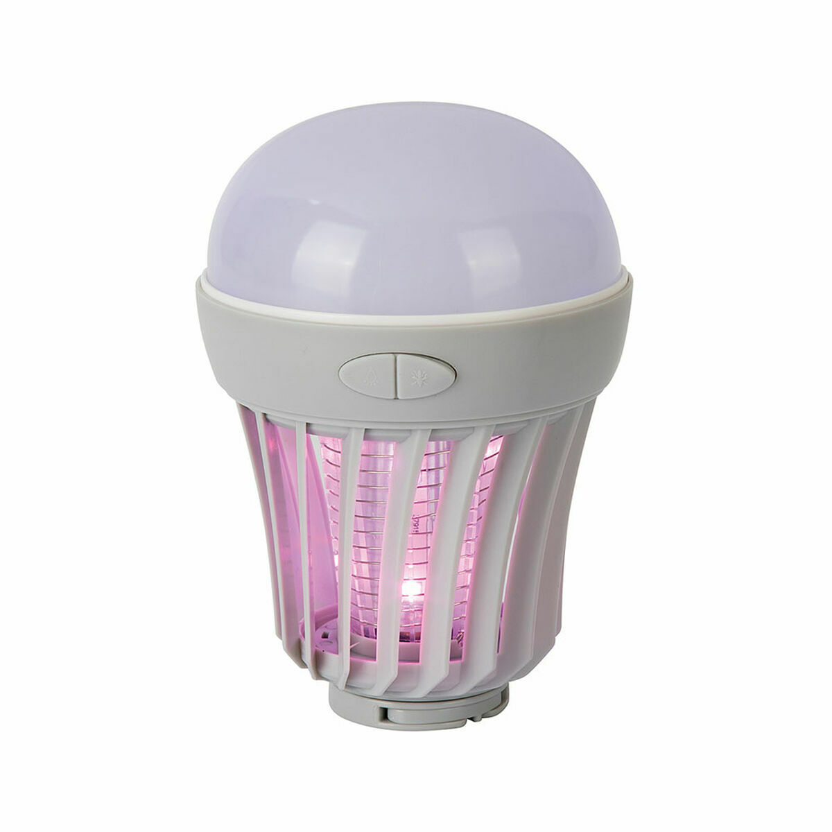 Lámpara Antimosquitos JATA Blanco Gris Acero Inoxidable