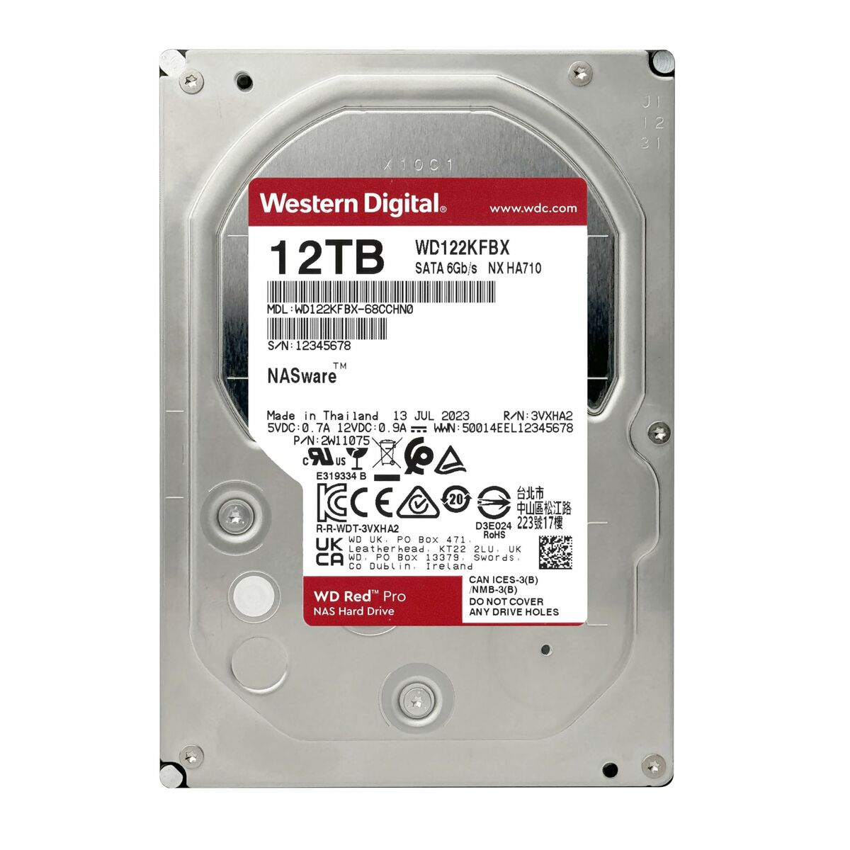 Disco Duro Western Digital WD122KFBX 3,5" 12 TB