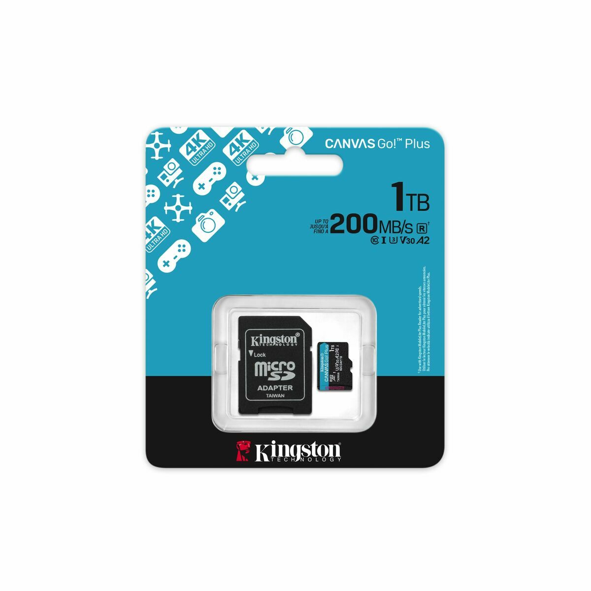 Tarjeta de Memoria Micro SD con Adaptador Kingston SDCG4/1TB