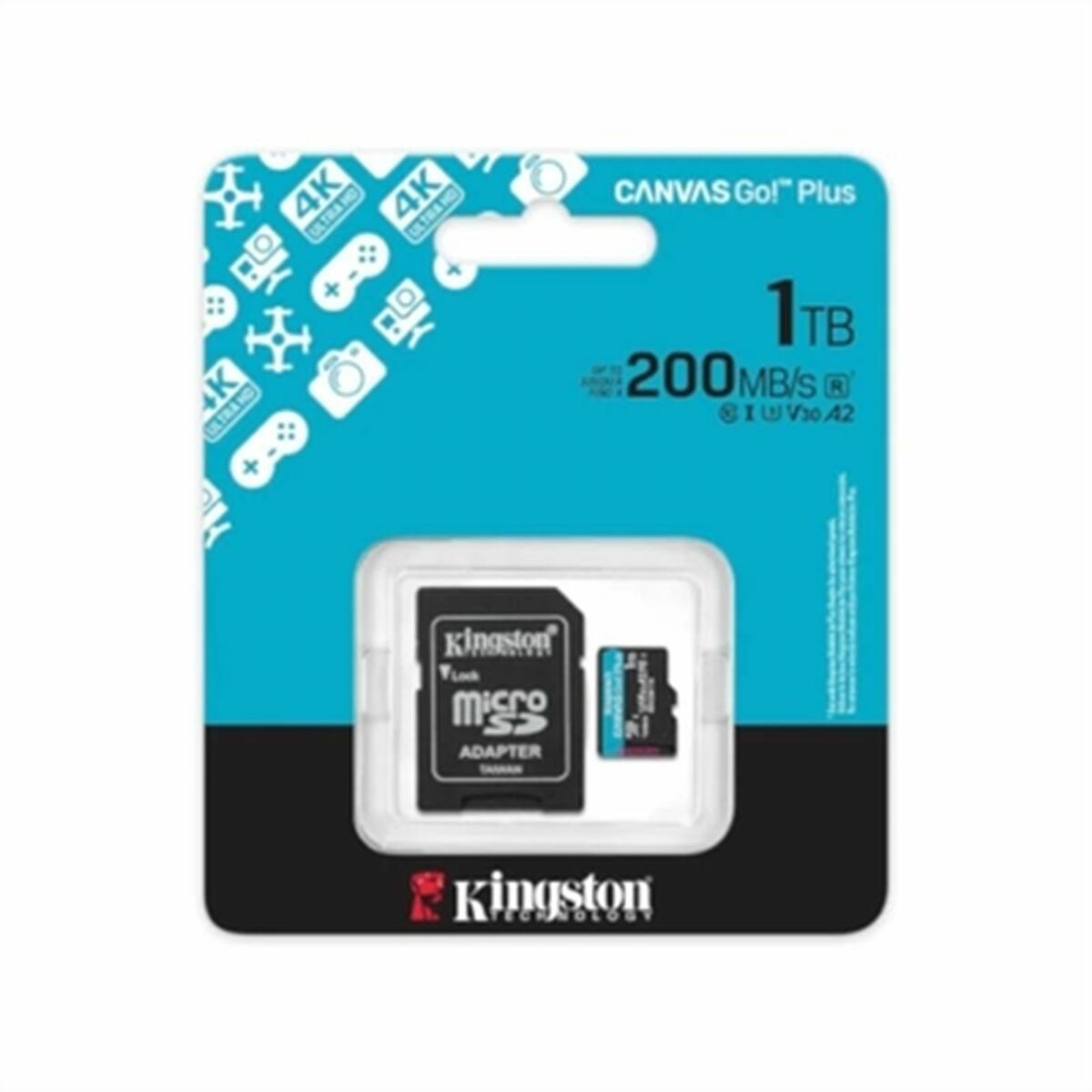 Tarjeta de Memoria Micro SD con Adaptador Kingston SDCG4/1TB