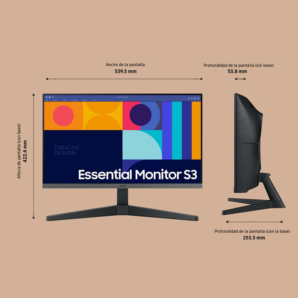 Monitor Samsung LS24C332GAUXEN 24" Full HD