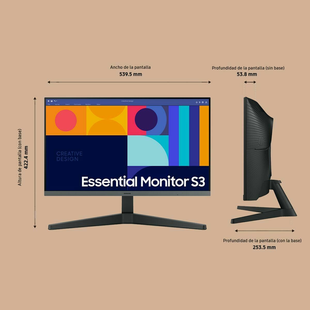 Monitor Samsung LS24C332GAUXEN 24" Full HD