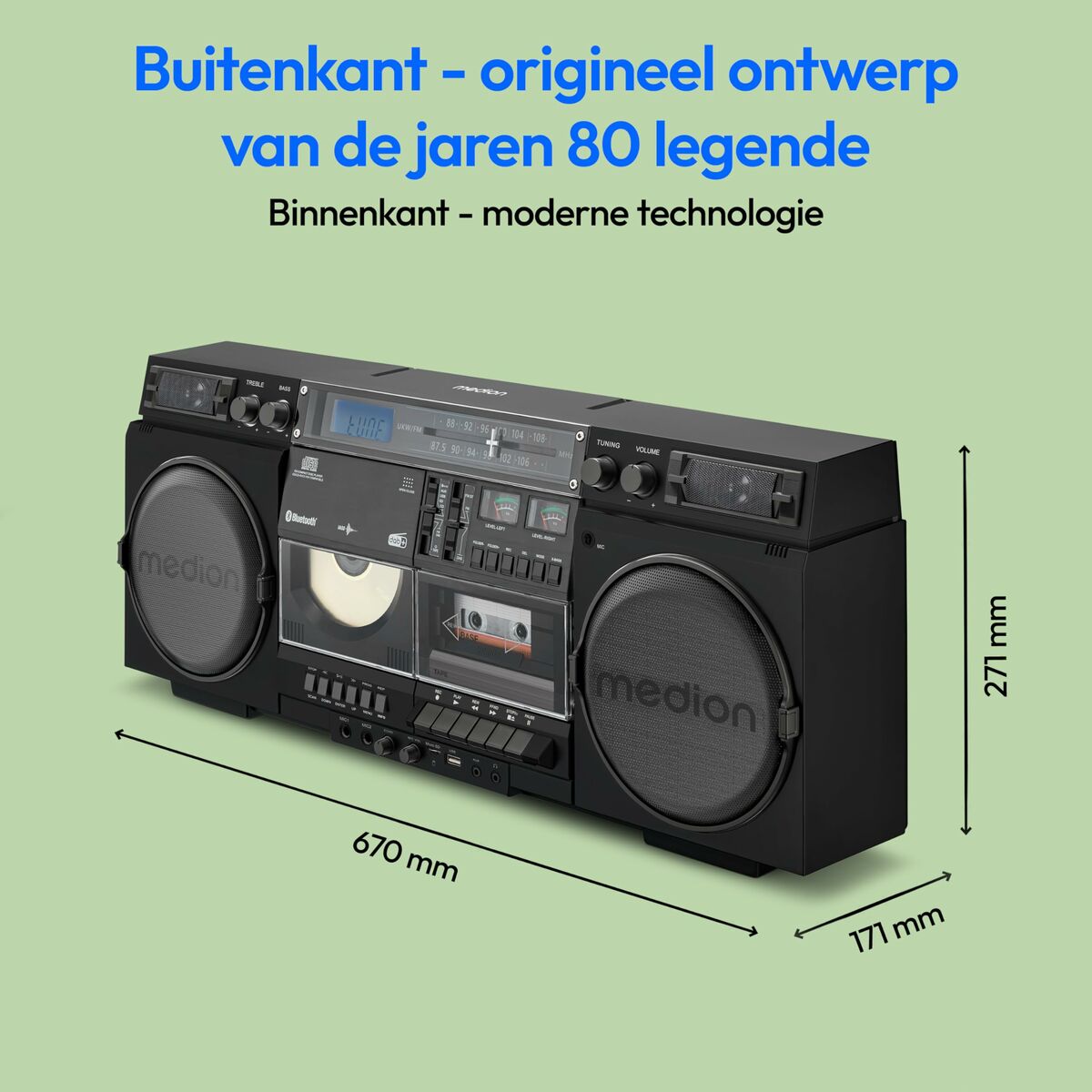 Radio Cassette Medion Vintage