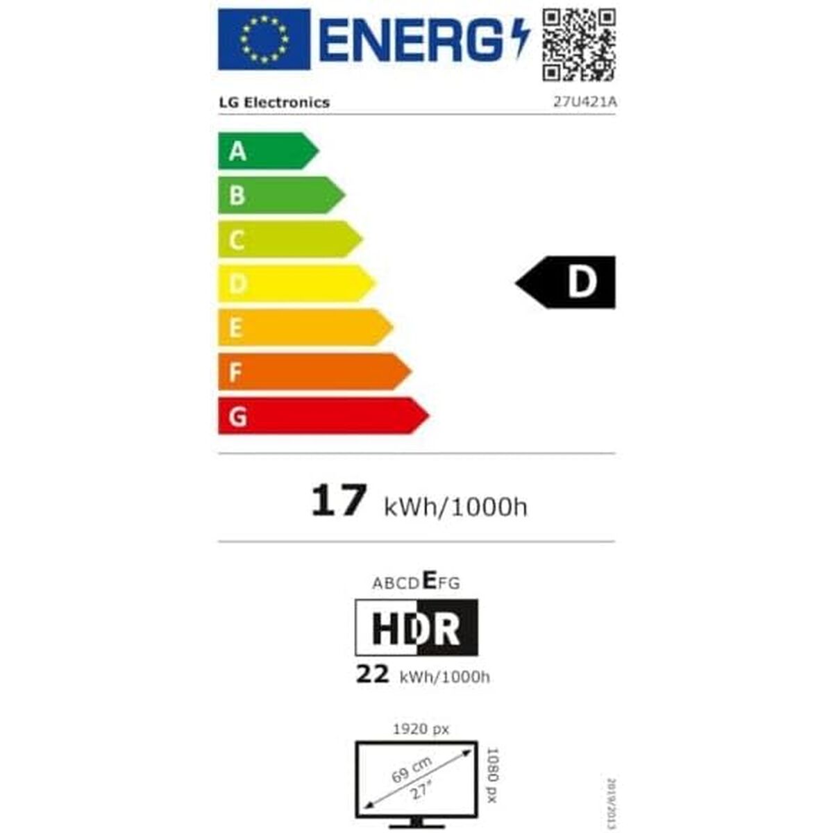 Monitor Gaming LG 27U421A-B.AEUQ 27" Full HD