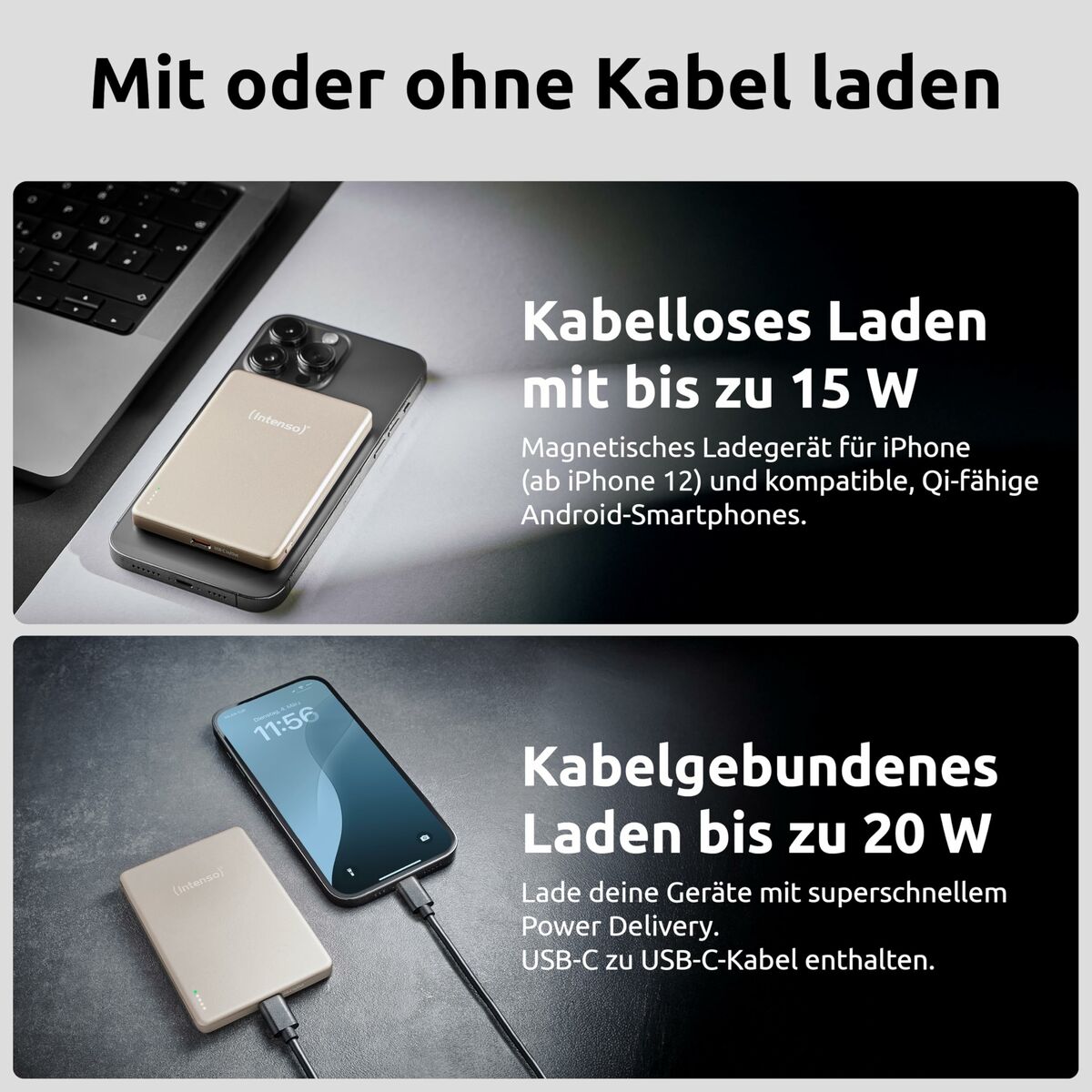 Powerbank INTENSO MW5000 MagSafe 5000 mAh Champán