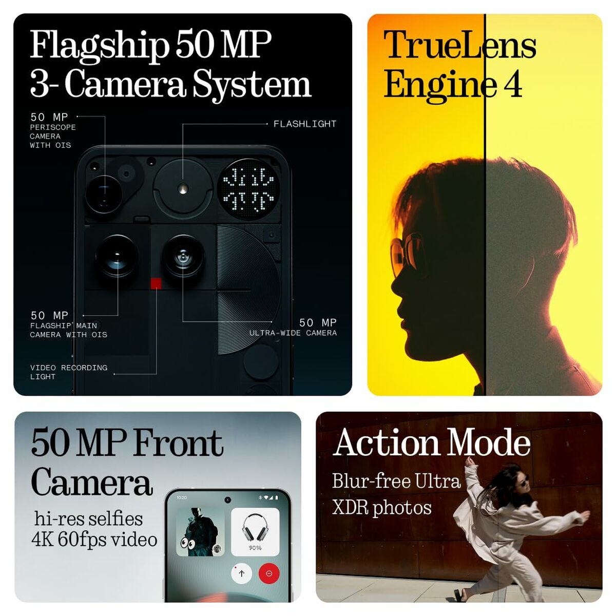 Smartphone Nothing Nothing Phone 3 5G 6,67" Octa Core 16 GB RAM 256 GB Negro