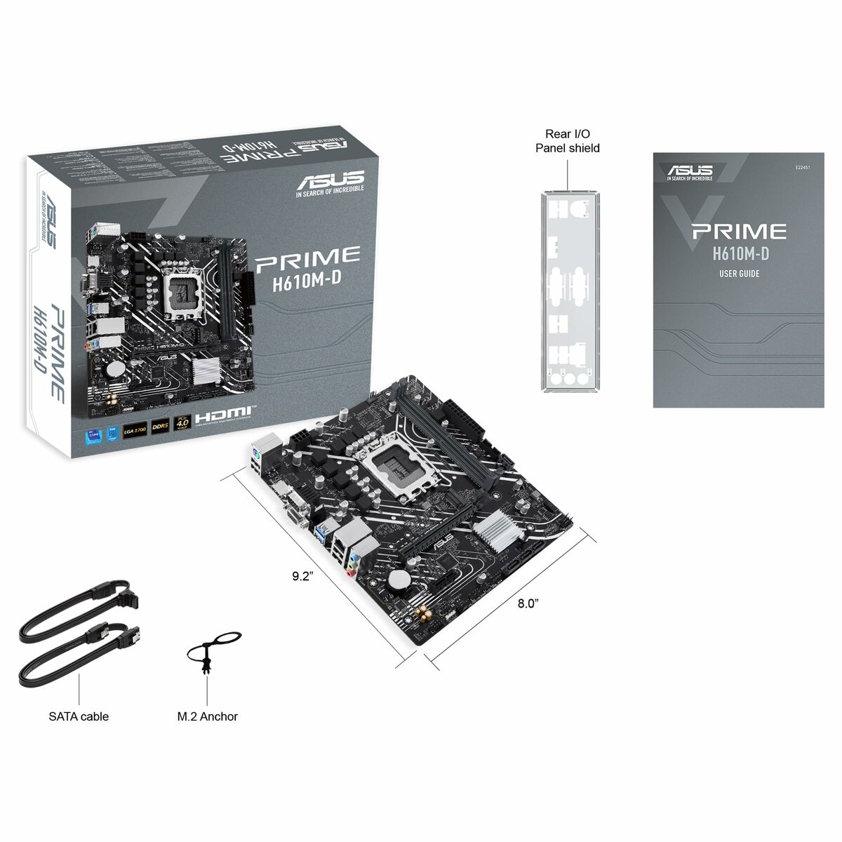 Placa Base Asus PRIME H610M-D H610 LGA 1700