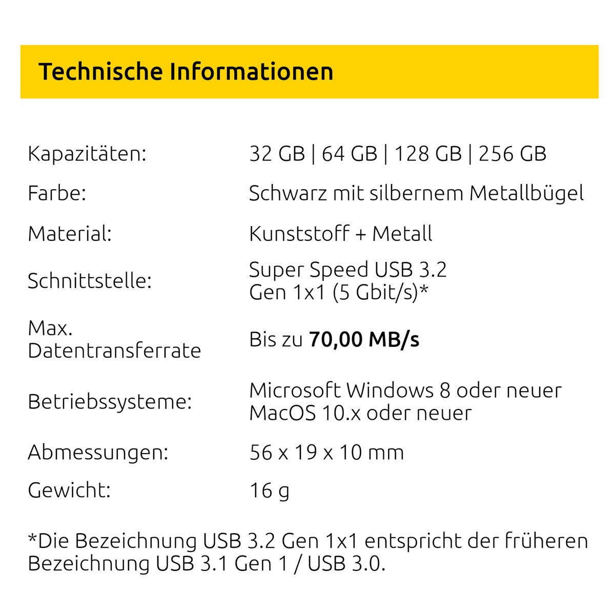 Memoria USB INTENSO Office Line 256 GB Negro
