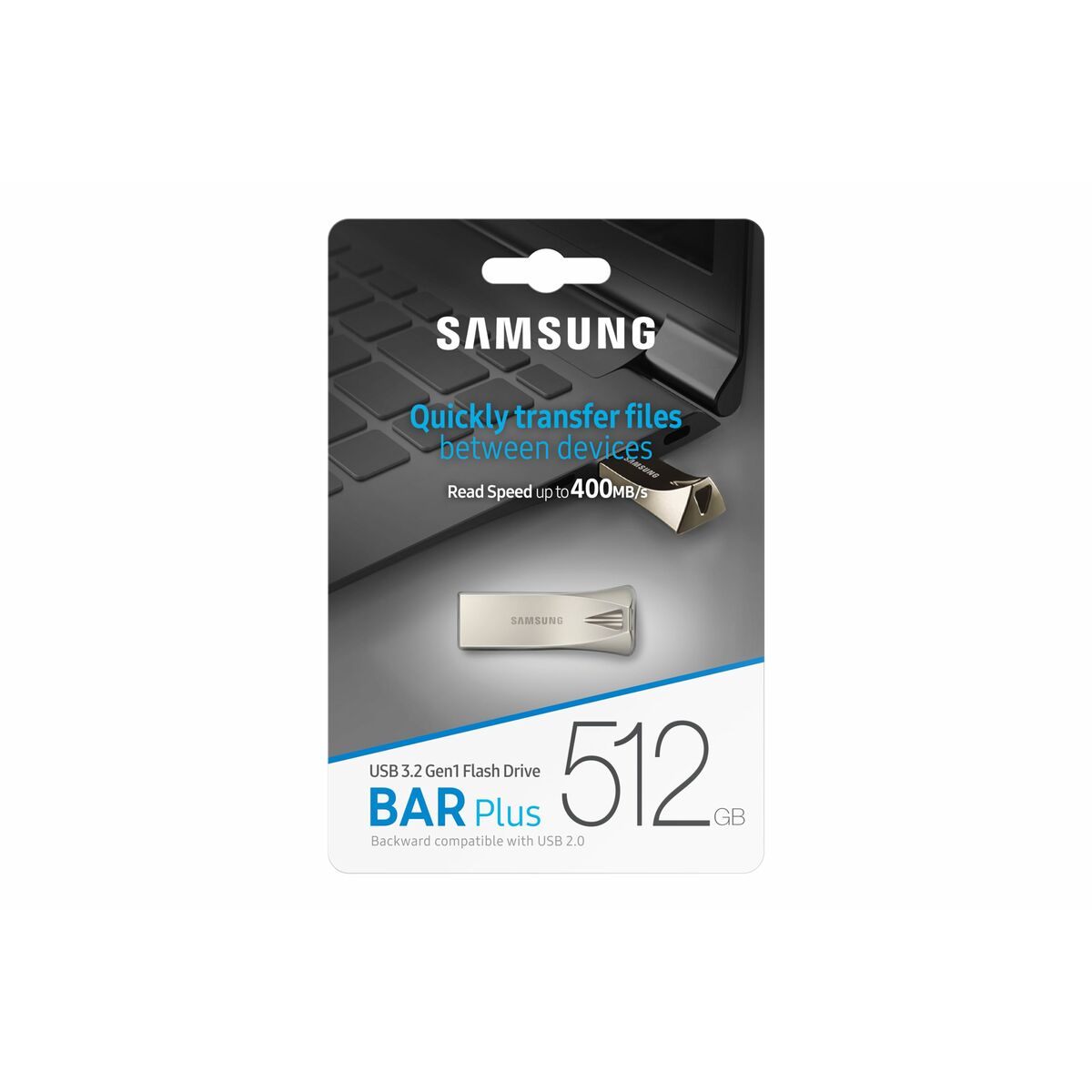 Memoria USB Samsung MUF-512BE3/APC 512 GB Champán Plateado