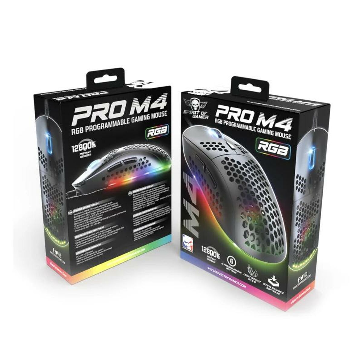 Ratón Spirit of Gamer Ratón Pro M4 Negro