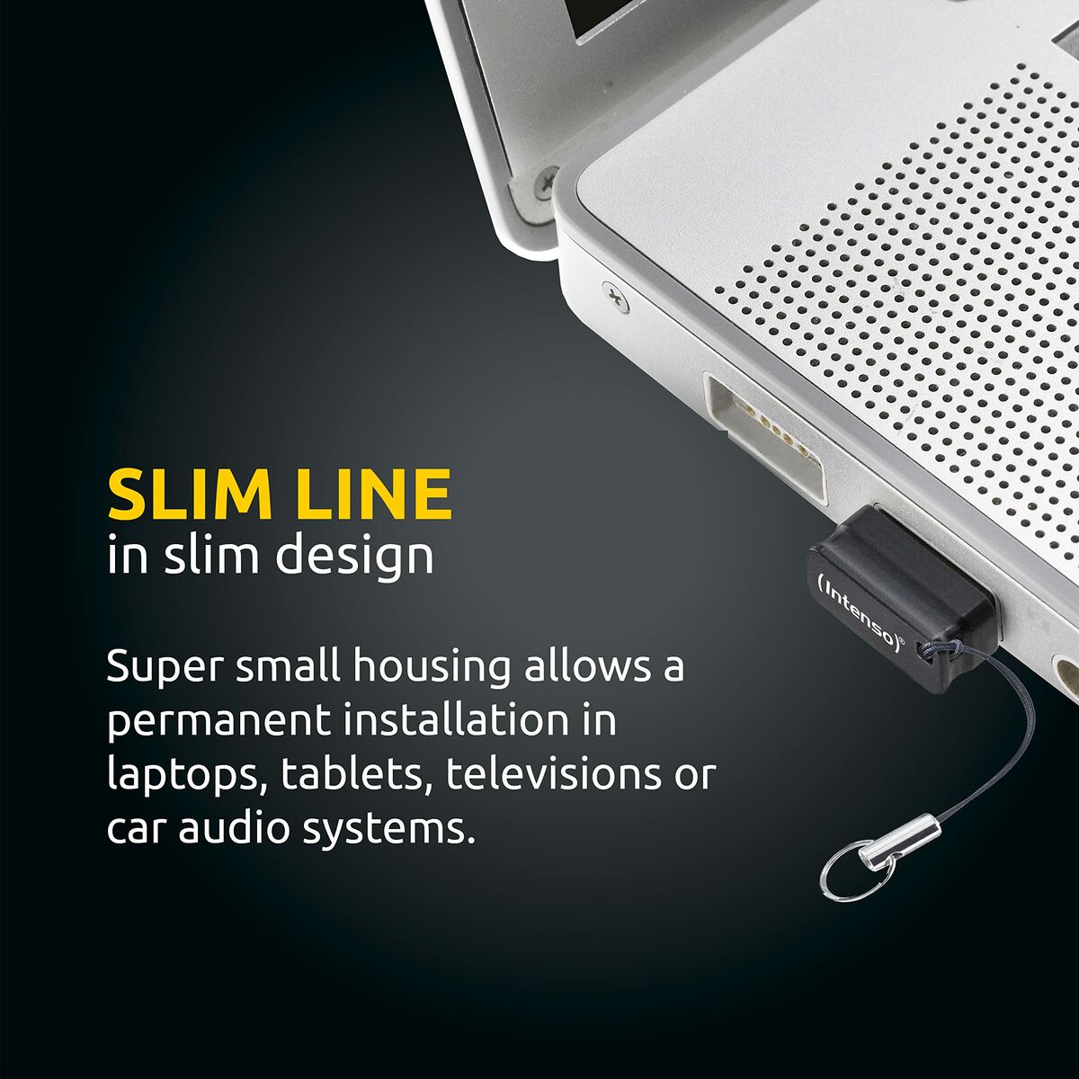 Memoria USB INTENSO Slim Line 128 GB Negro