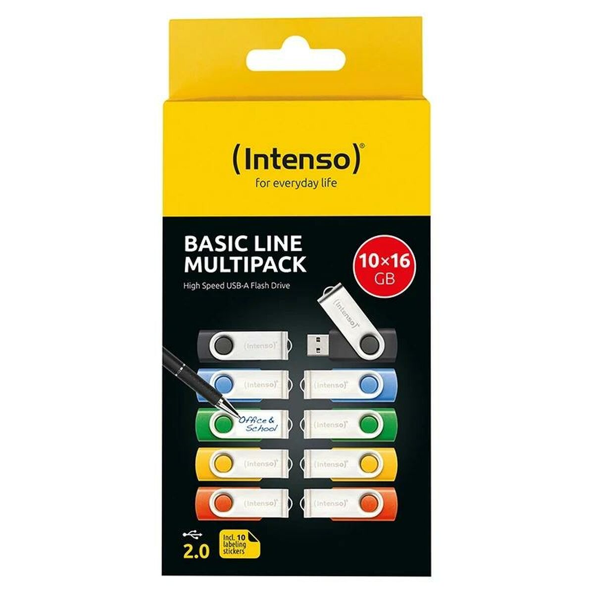 Memoria USB INTENSO Basic Line 4 GB 10 Unidades (10 Unidades)