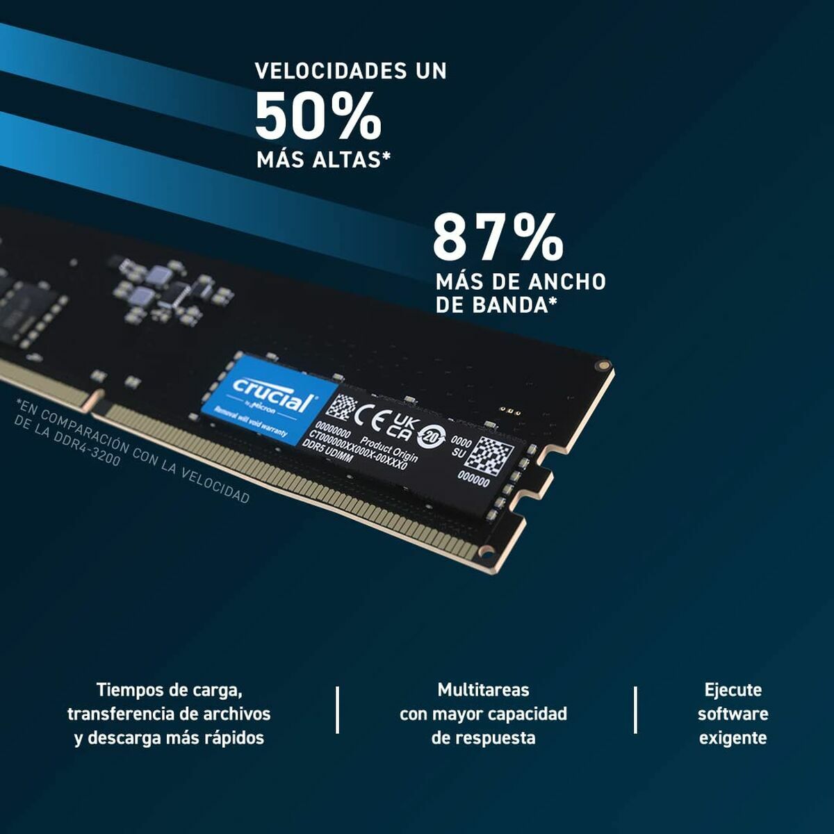 Memoria RAM Crucial CT2K16G48C40U5 DDR5 4800 MHz 32 GB CL40