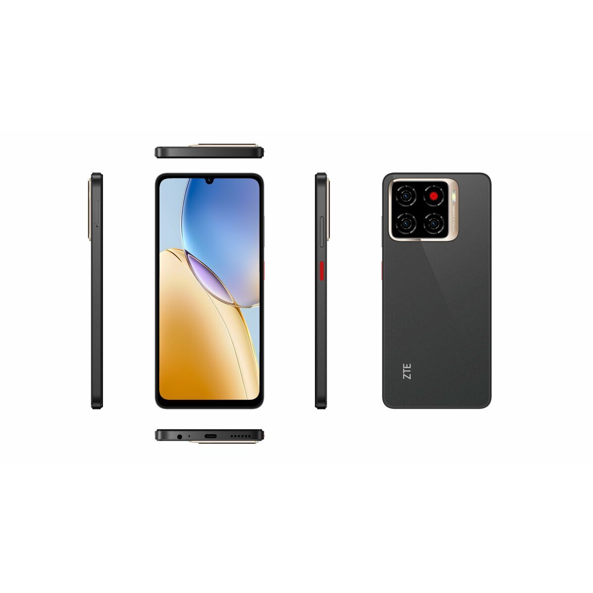 Smartphone ZTE Blade A56 6,75" Unisoc 4 GB RAM 64 GB Negro